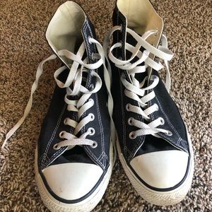 Black and White Converse High Tops